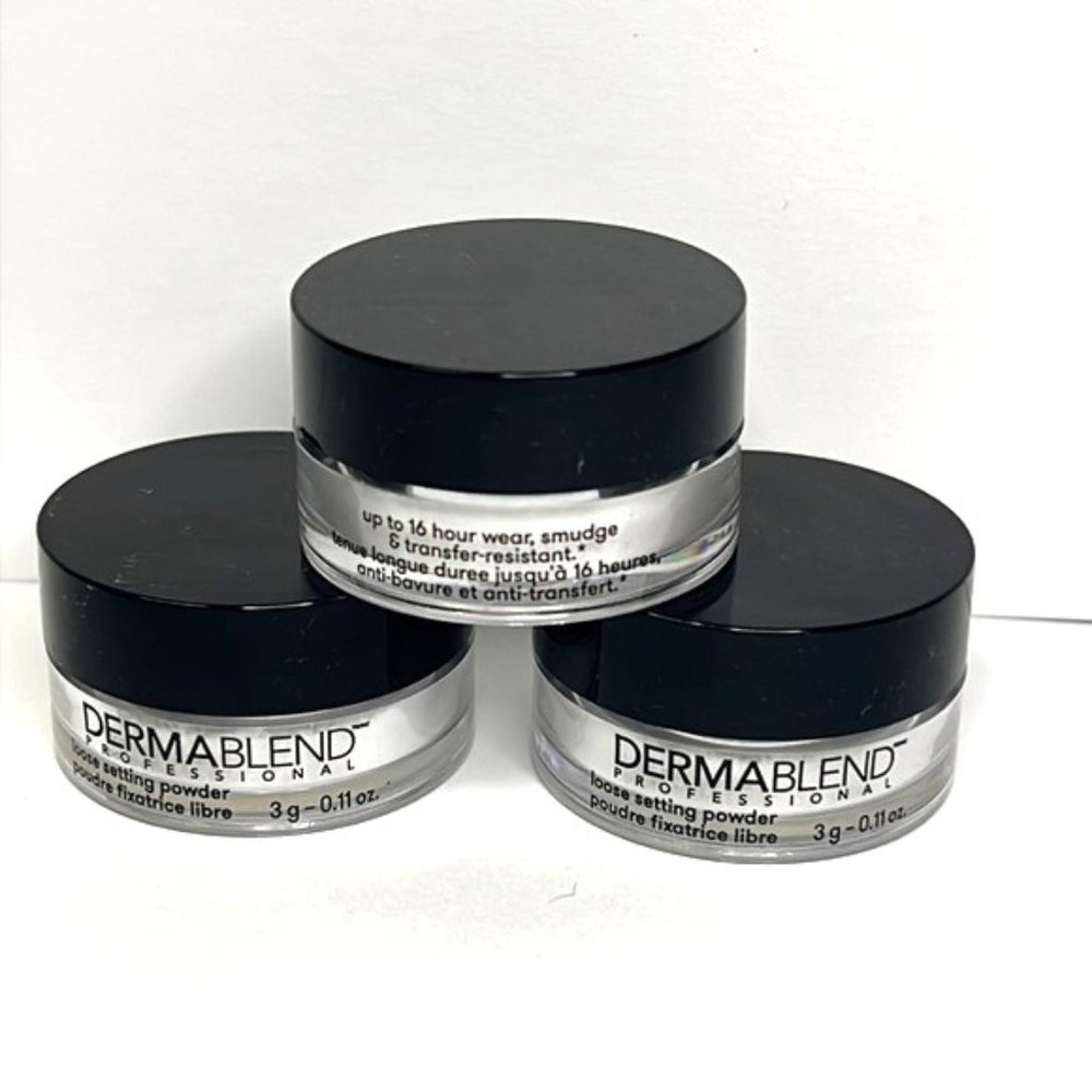 Dermablend Loose setting Powder  (lor of 3) to go size